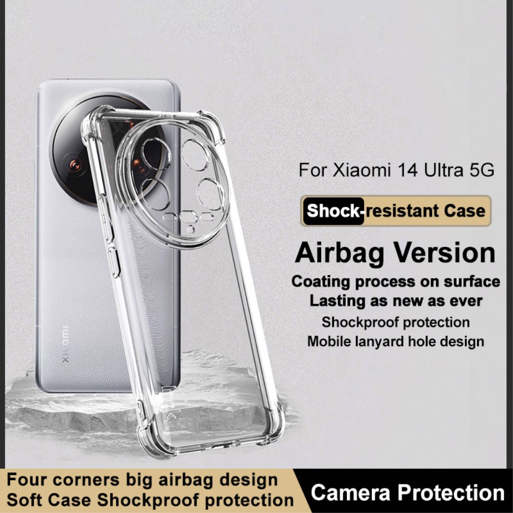 IMAK IMAK Xiaomi 14 Ultra Skal TPU AirBag Transparent