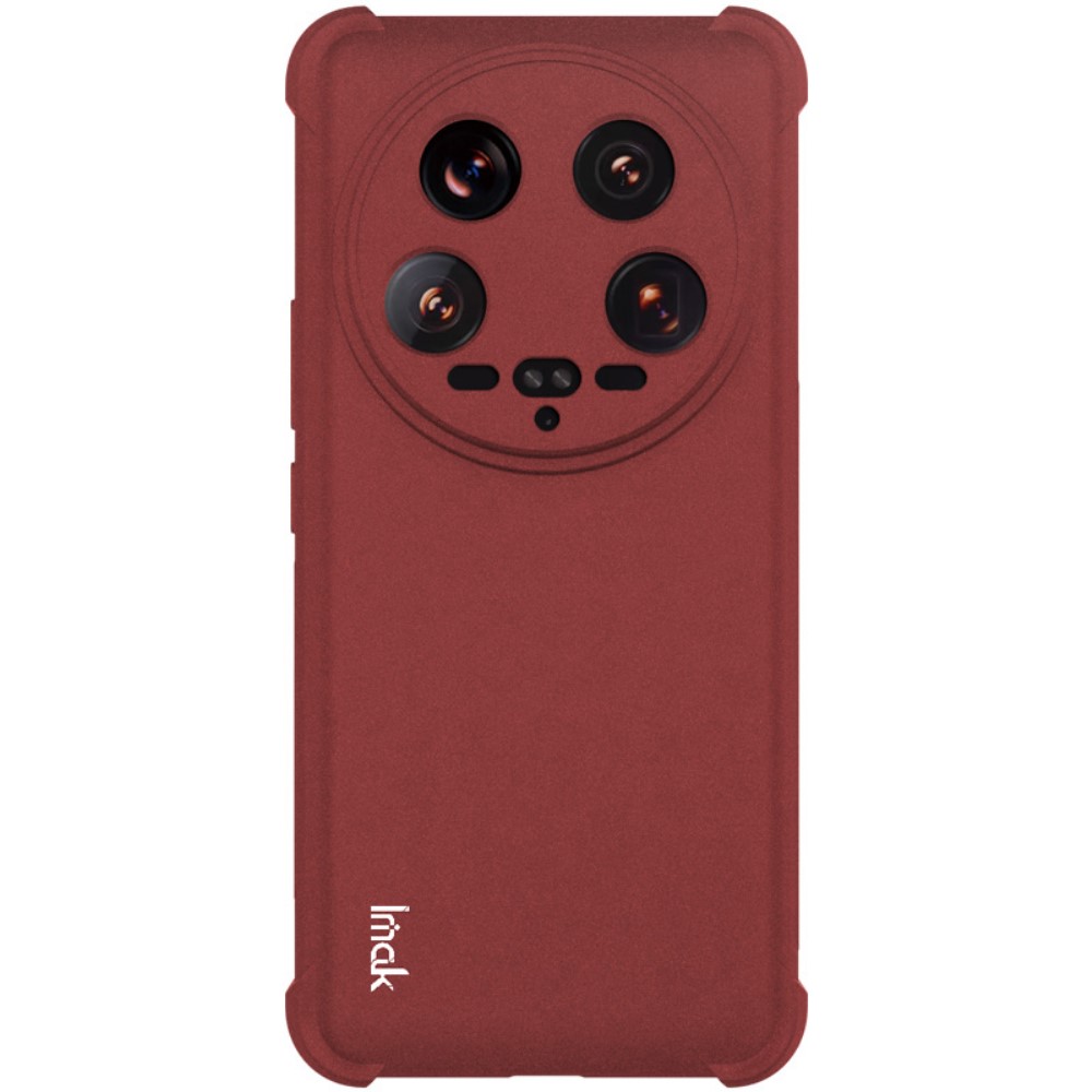 IMAK IMAK Xiaomi 14 Ultra Skal TPU AirBag Hörn Matt Röd