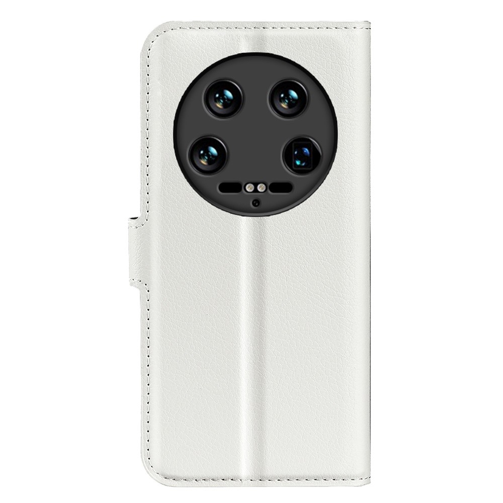  Xiaomi 14 Ultra Fodral Litchi Läder Vit