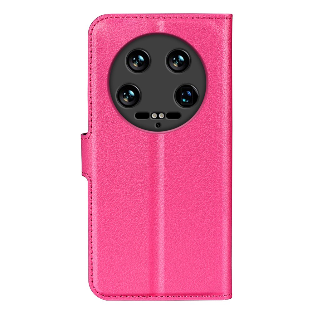  Xiaomi 14 Ultra Fodral Litchi Läder Rosa