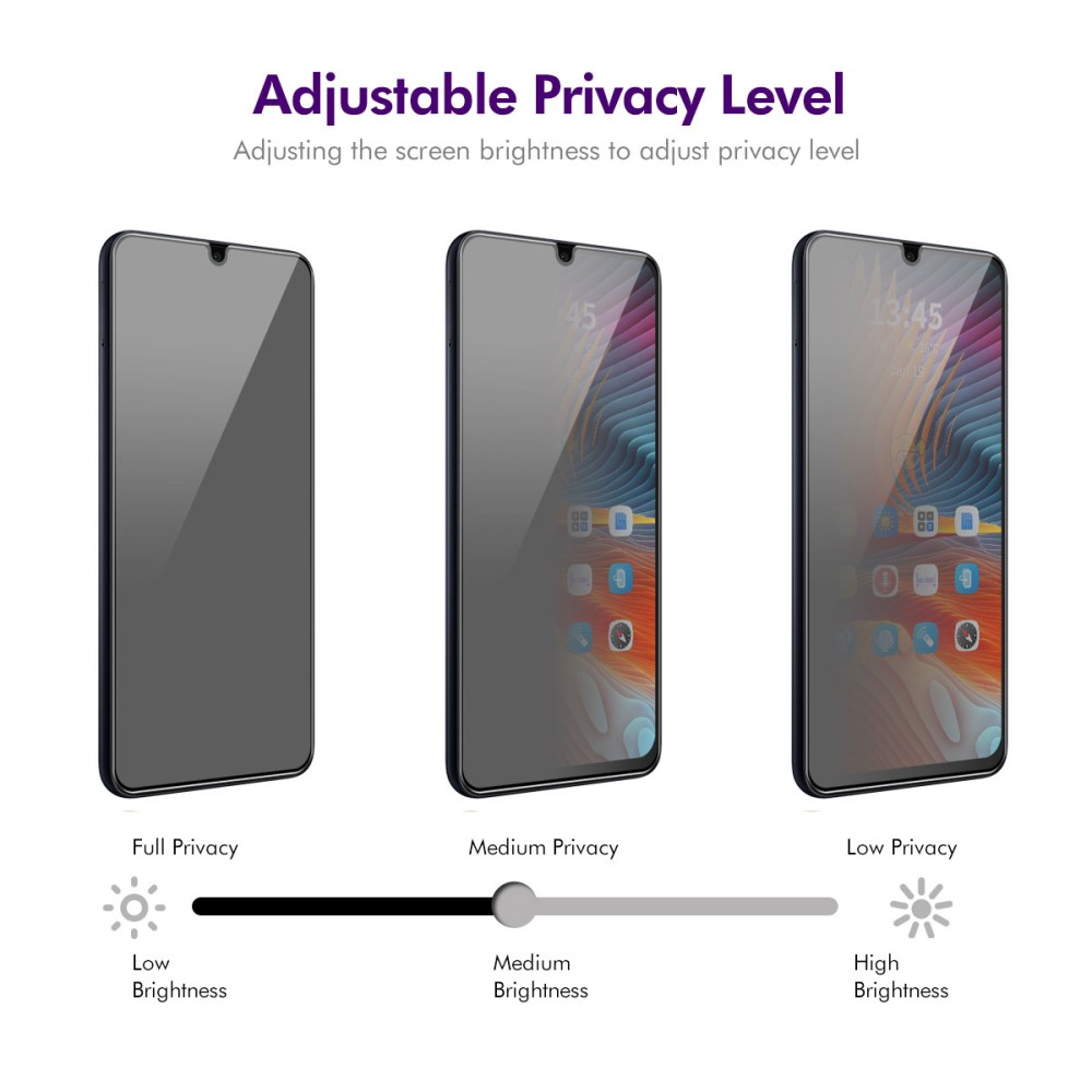 ENKAY ENKAY Xiaomi Redmi 14C Skärmskydd Härdat Glas Heltäckande Privacy