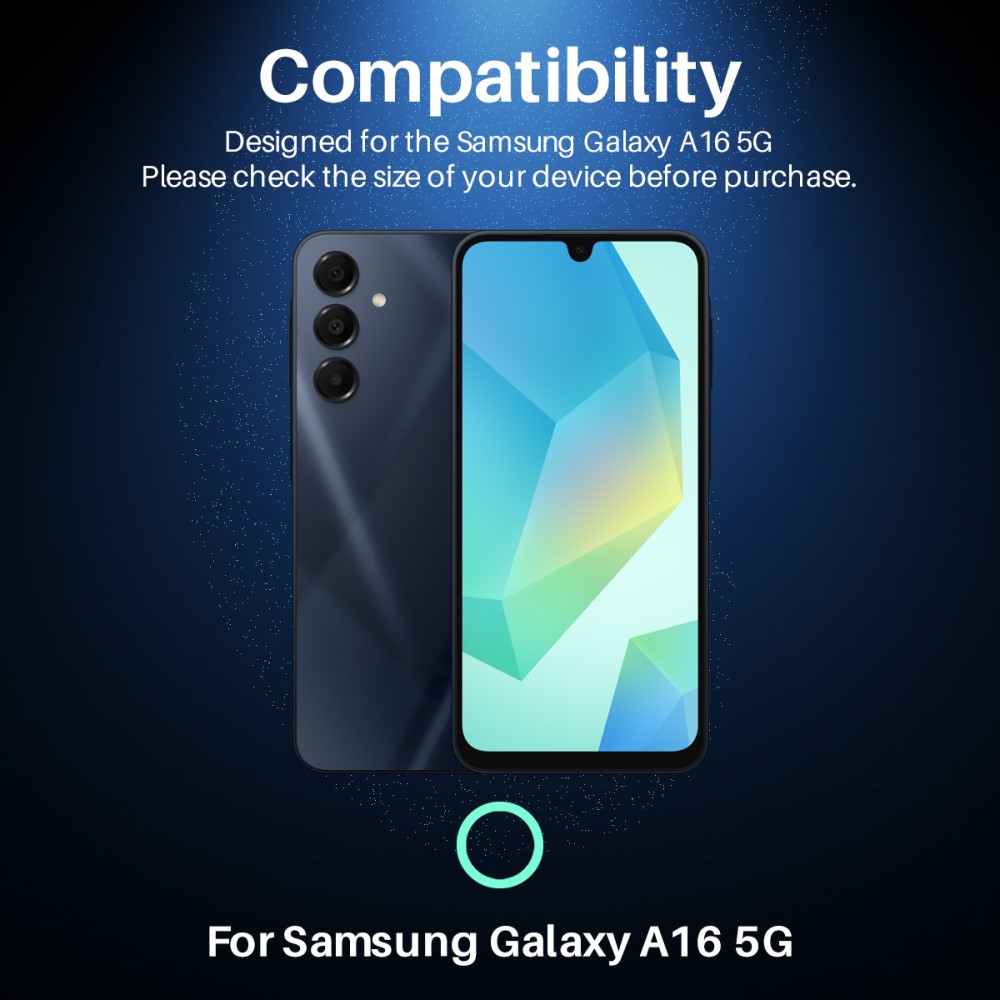 NORTHJO NORTHJO Samsung Galaxy A16 Linsskydd Härdat Glas Svart