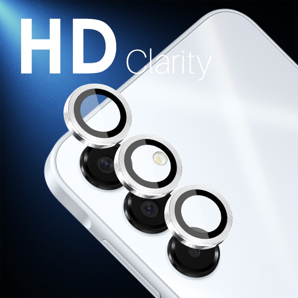 NORTHJO NORTHJO Samsung Galaxy A16 Linsskydd Härdat Glas Silver