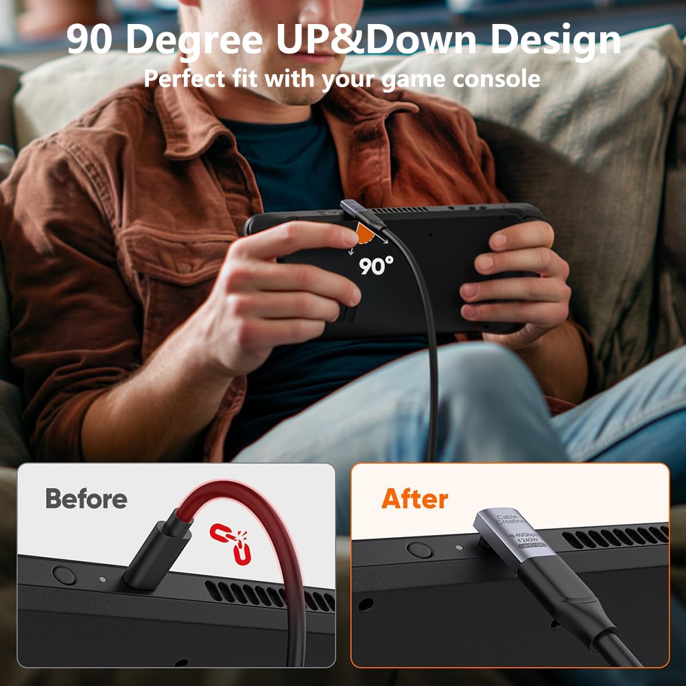 CableCreation CableCreation USB-C Hona - USB-C Hane Adapter Grå