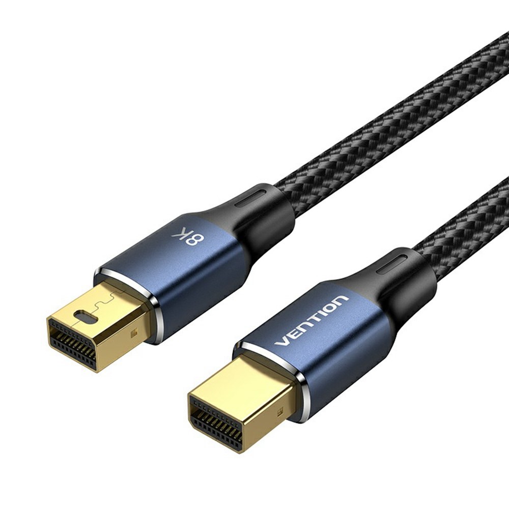  2 m Mini DisplayPort Hane 8k 60Hz / 4K 144Hz Kabel Svart