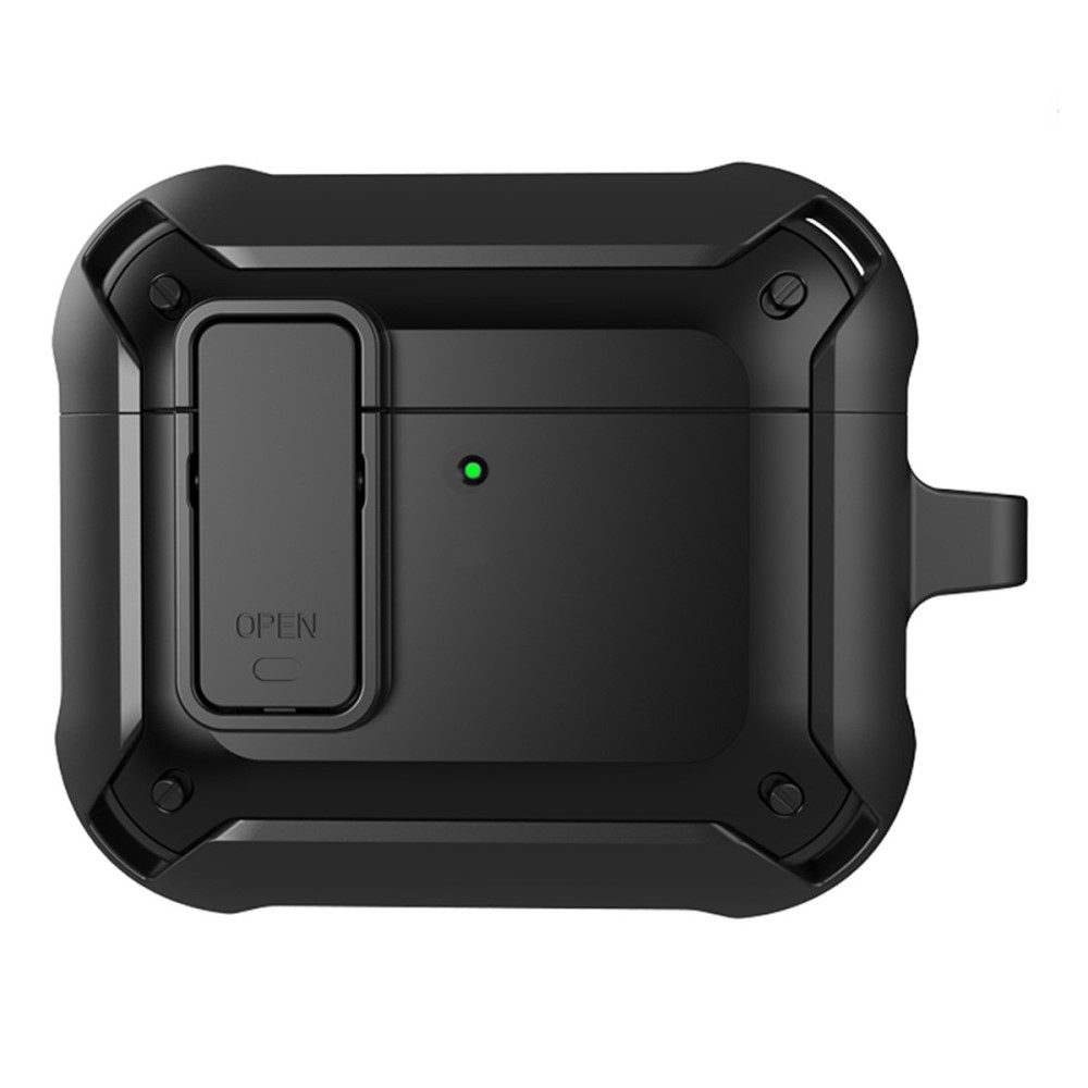  AirPods 4 Skal Shockproof Hybrid Armor Svart