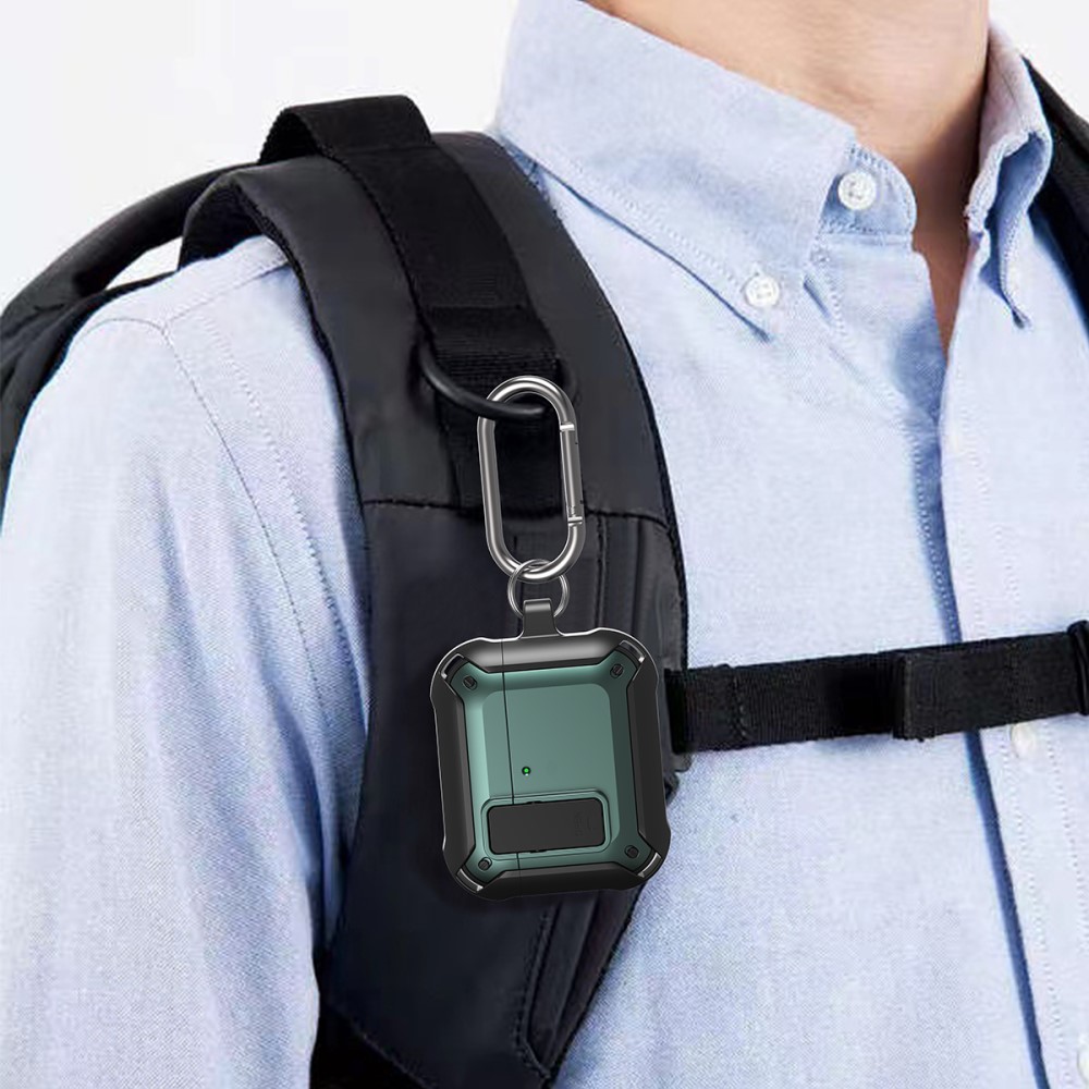  AirPods 4 Skal Shockproof Hybrid Armor Blå