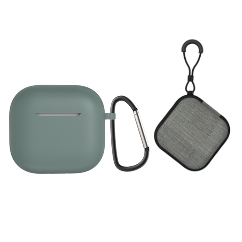  AirPods 4 Skal Med Karbinhake Inkl. Fodral Grön