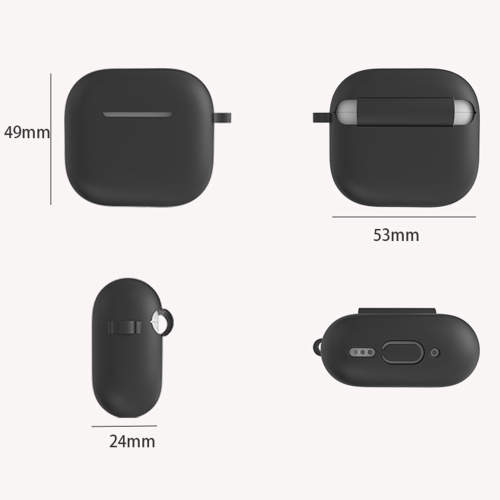  AirPods 4 Skal Med Karbinhake Inkl. Fodral Grön