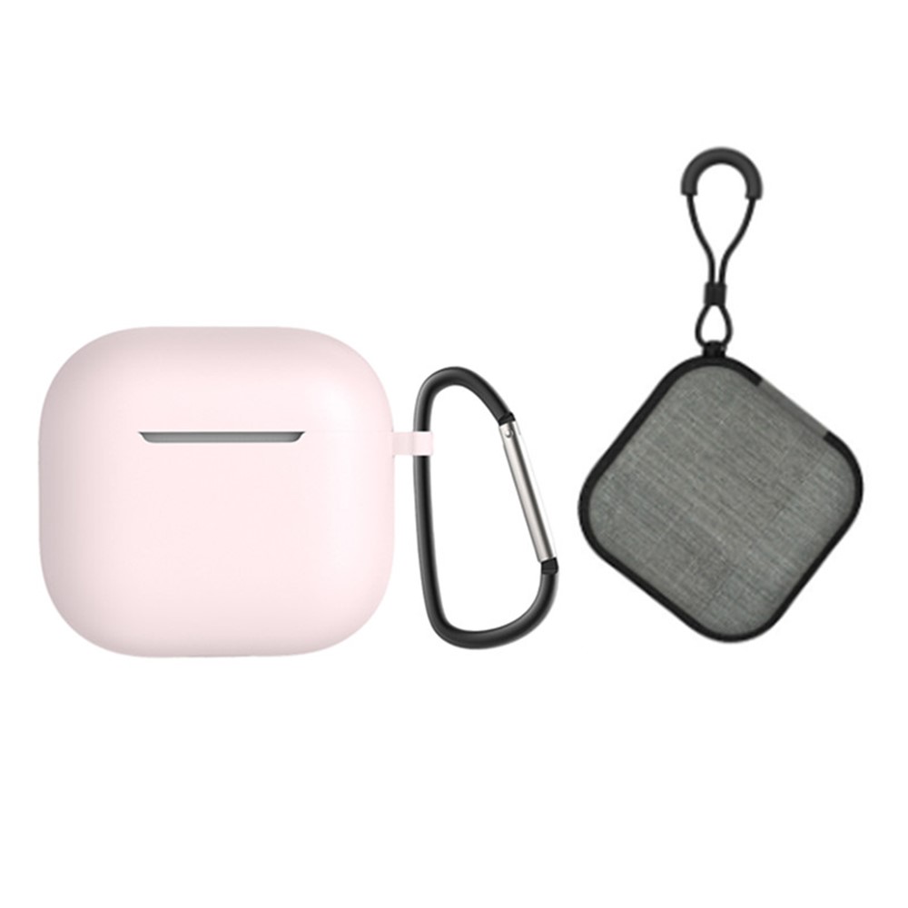  AirPods 4 Skal Med Karbinhake Inkl. Fodral Rosa