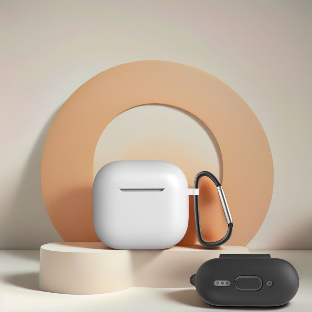  AirPods 4 Skal Med Karbinhake Inkl. Fodral Rosa