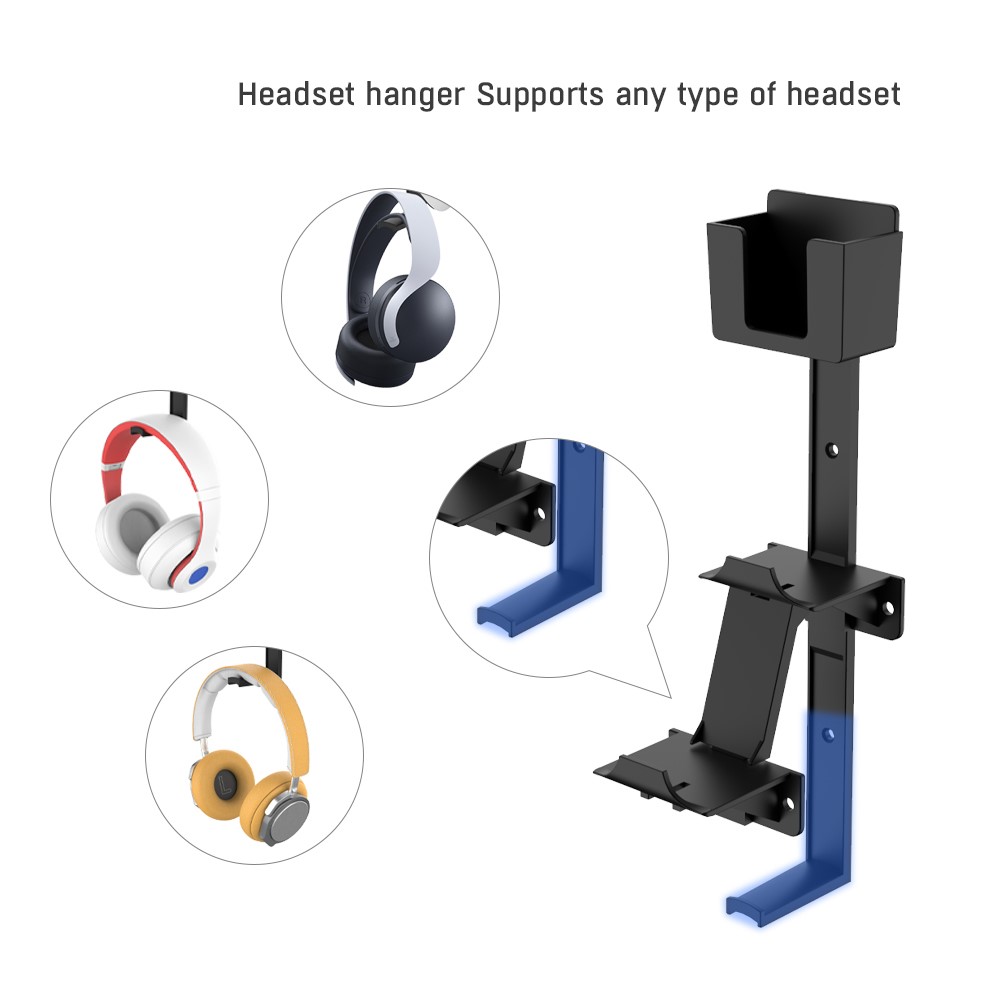 JYS JYS Universalt Väggfäste Till Handkontroll / Headset Svart