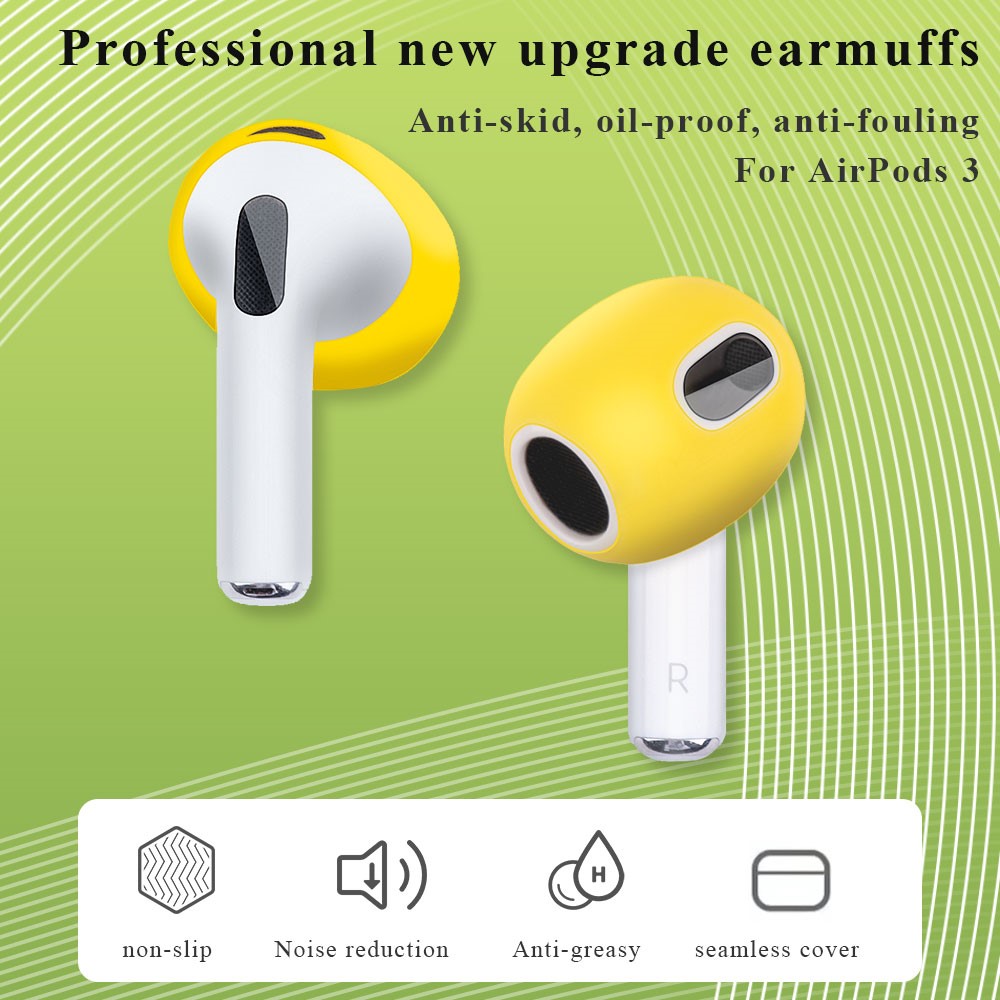  AirPods 3 Silikonskydd Vit