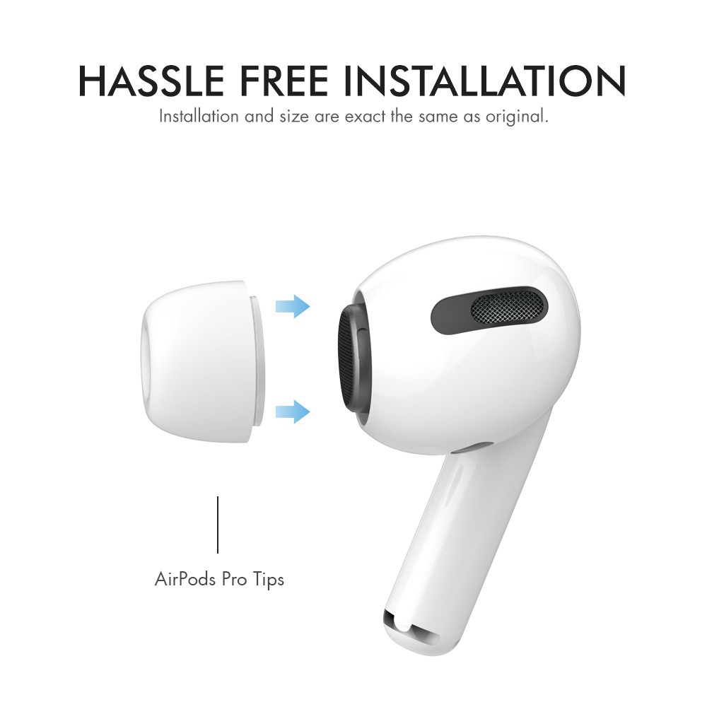 AHASTYLE AHASTYLE AirPods Pro 2/AirPods Pro 3-PACK Öronpluggar Vit