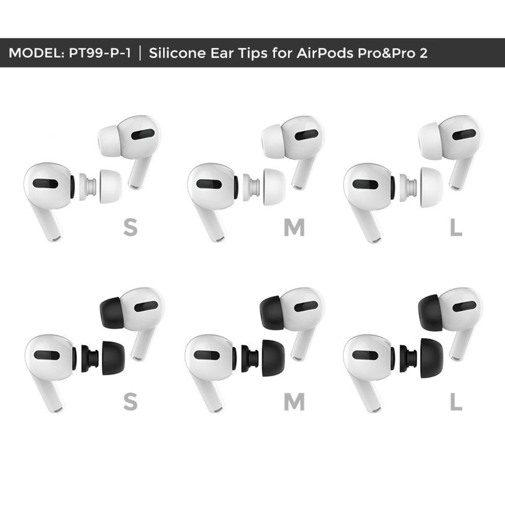 AHASTYLE AHASTYLE AirPods Pro 2/AirPods Pro 3-PACK Öronpluggar Vit