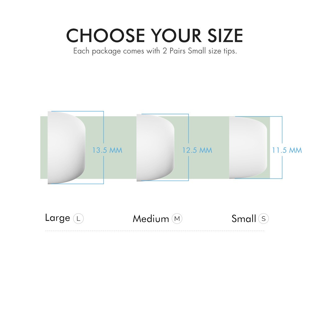 AHASTYLE AHASTYLE AirPods Pro 2/AirPods Pro Öronpluggar 3-PACK Svart