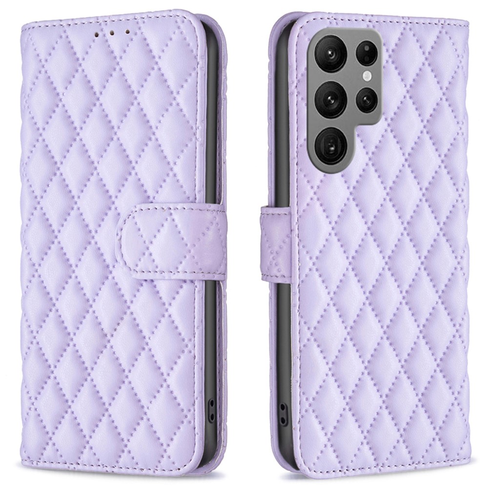  Samsung Galaxy S25 Ultra Fodral Diamond Läder Lila