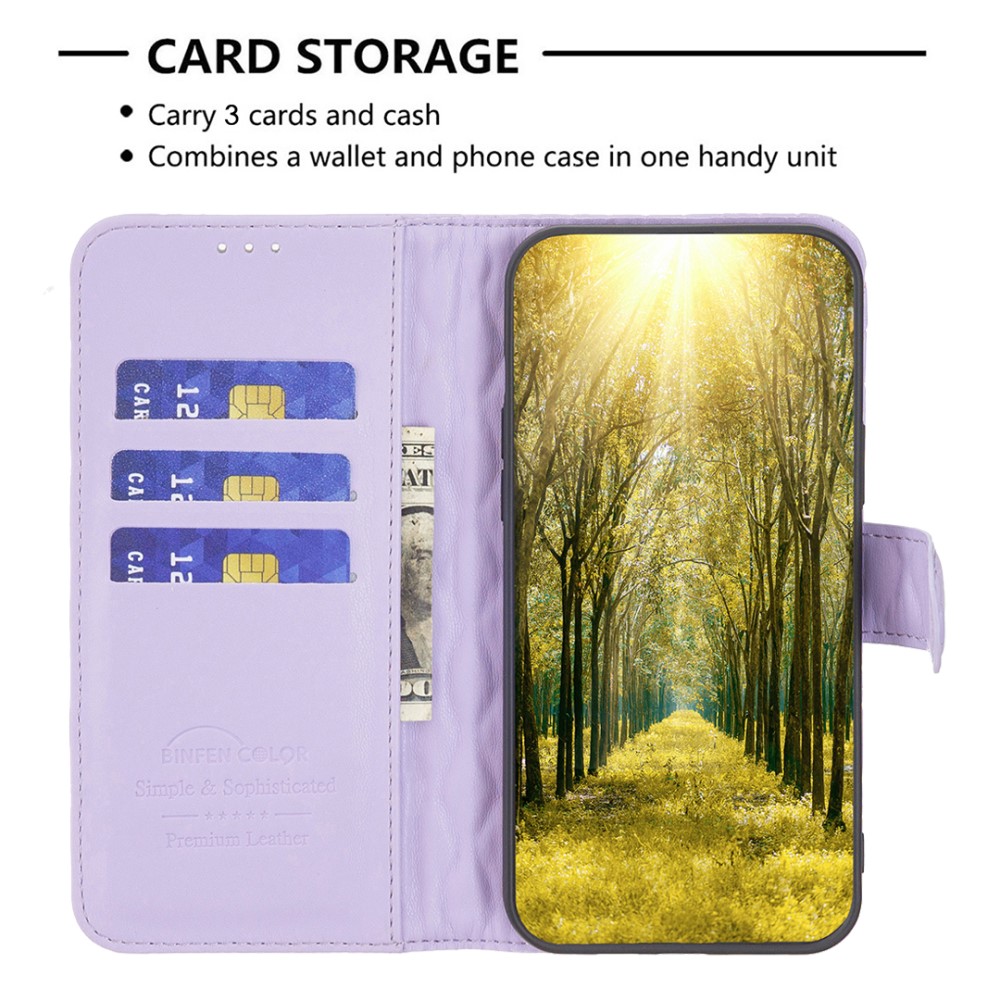  Samsung Galaxy S25 Ultra Fodral Diamond Läder Lila