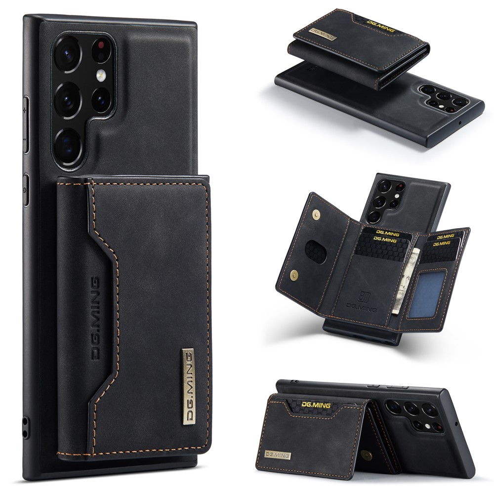 DG.MING DG.MING Galaxy S25 Ultra Skal Med Magnetisk Plånbok Svart