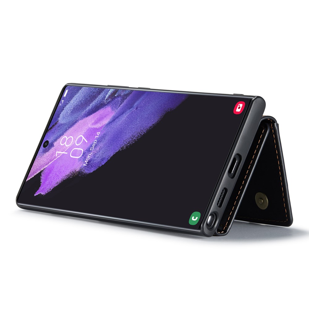 DG.MING DG.MING Galaxy S25 Ultra Skal Med Magnetisk Plånbok Svart