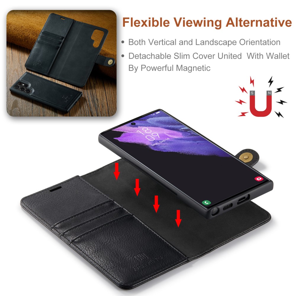 DG.MING DG.MING Galaxy S25 Ultra 2in1 Magnet Fodral / Skal Svart