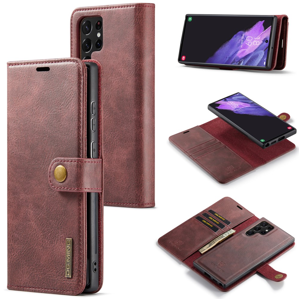 DG.MING DG.MING Galaxy S25 Ultra 2in1 Magnet Fodral / Skal Röd