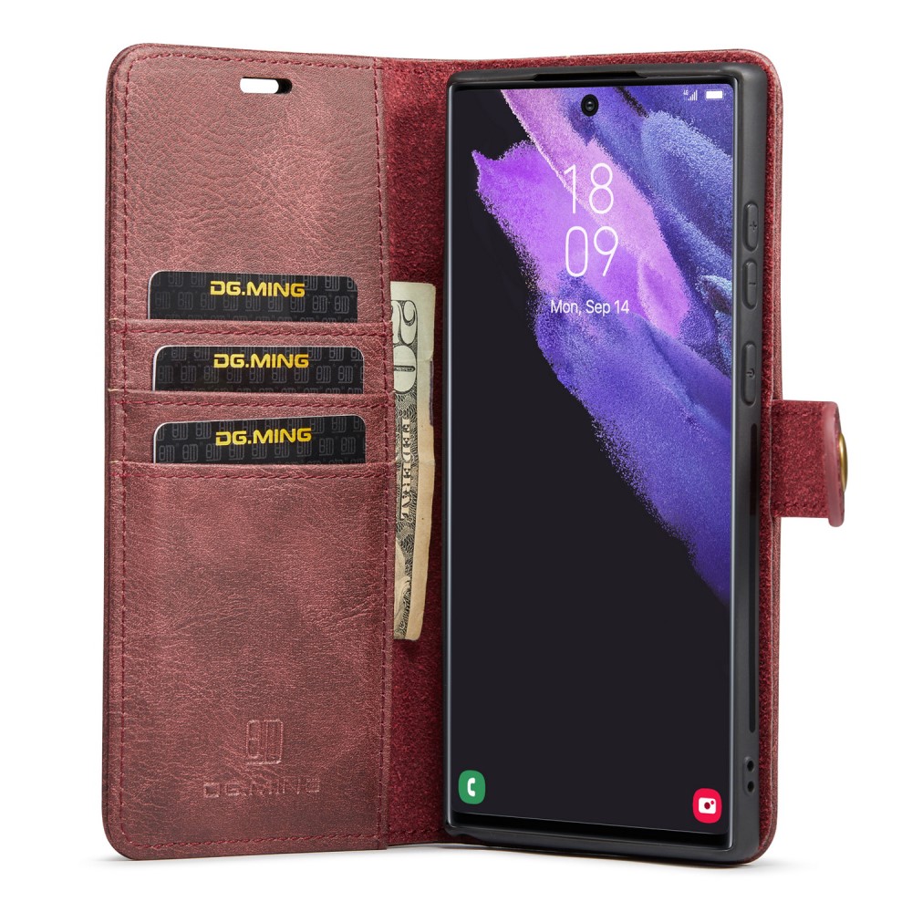 DG.MING DG.MING Galaxy S25 Ultra 2in1 Magnet Fodral / Skal Röd