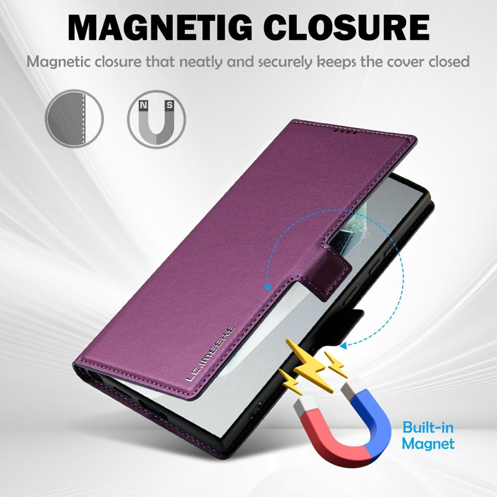 LC.IMEEKE LC.IMEEKE Galaxy S25 Ultra Fodral Med Magnetisk Stängning
