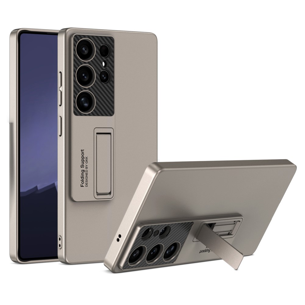 GKK GKK Samsung Galaxy S25 Ultra Skal Kickstand Slim Titanium Grey