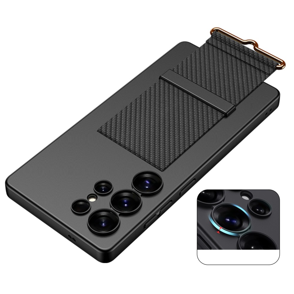 GKK GKK Galaxy S25 Ultra Skal Med Strap Hybrid Svart