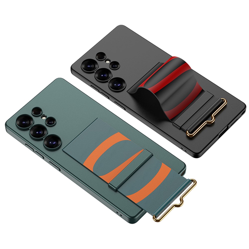 GKK GKK Galaxy S25 Ultra Skal Med Strap Hybrid Titanium Grey