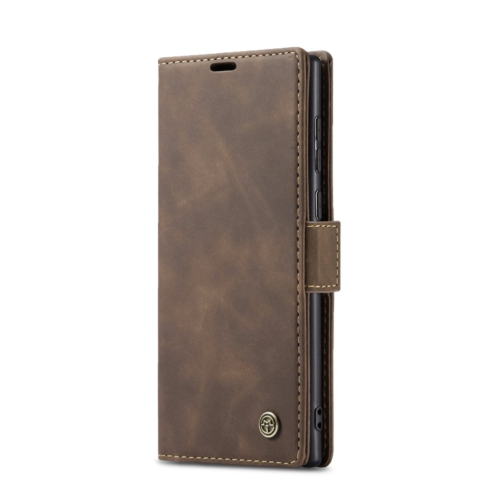 CASEME CASEME Samsung Galaxy S25 Ultra Fodral Retro Läder Brun