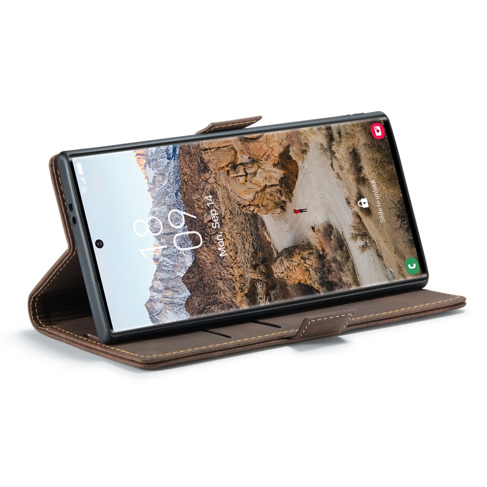 CASEME CASEME Samsung Galaxy S25 Ultra Fodral Retro Läder Brun