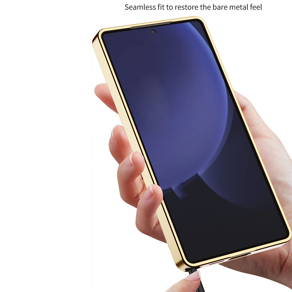 GKK GKK Samsung Galaxy S25 Ultra Skal Vävd Hybrid Läder Lila
