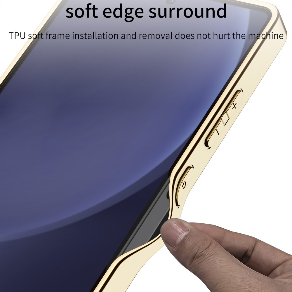 GKK GKK Samsung Galaxy S25 Ultra Skal Vävd Hybrid Läder Vit