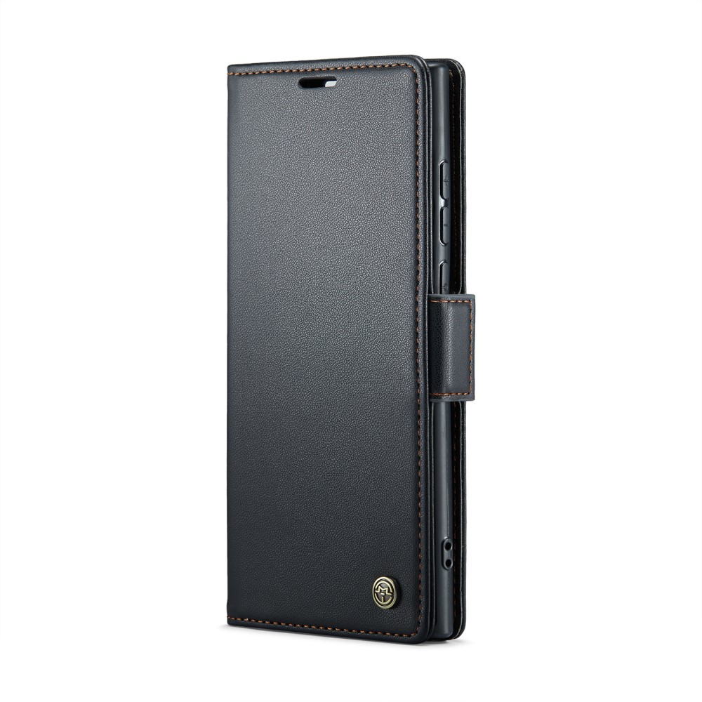 CASEME CASEME Galaxy S25 Ultra Fodral RFID Slim Läder Svart