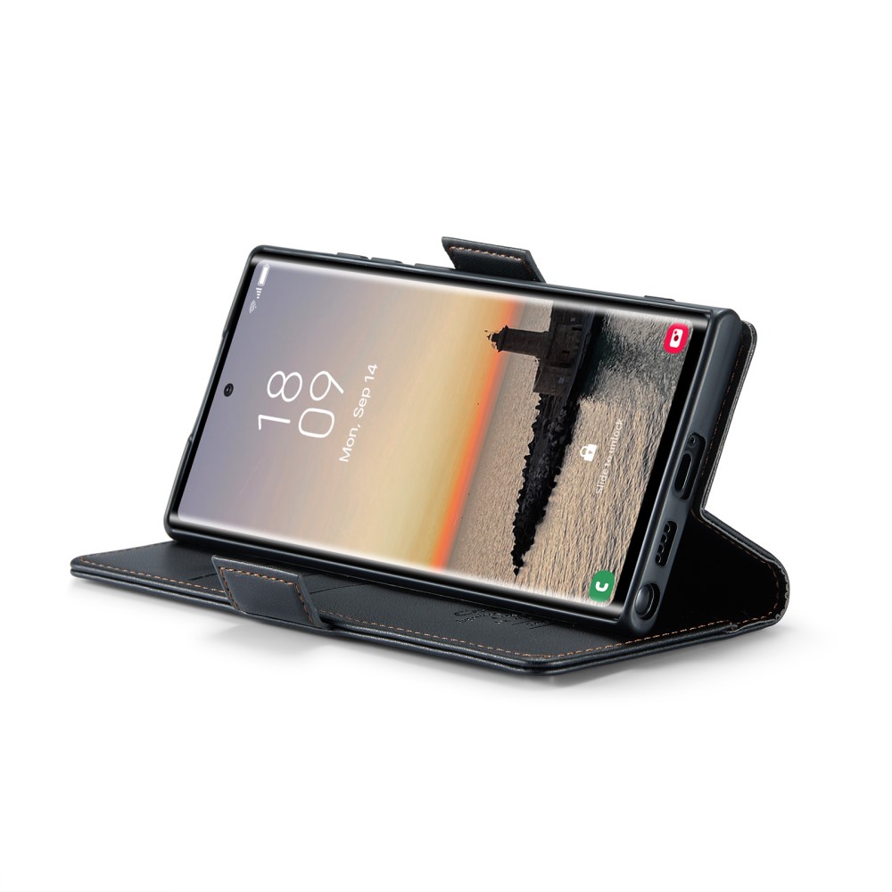 CASEME CASEME Galaxy S25 Ultra Fodral RFID Slim Läder Svart