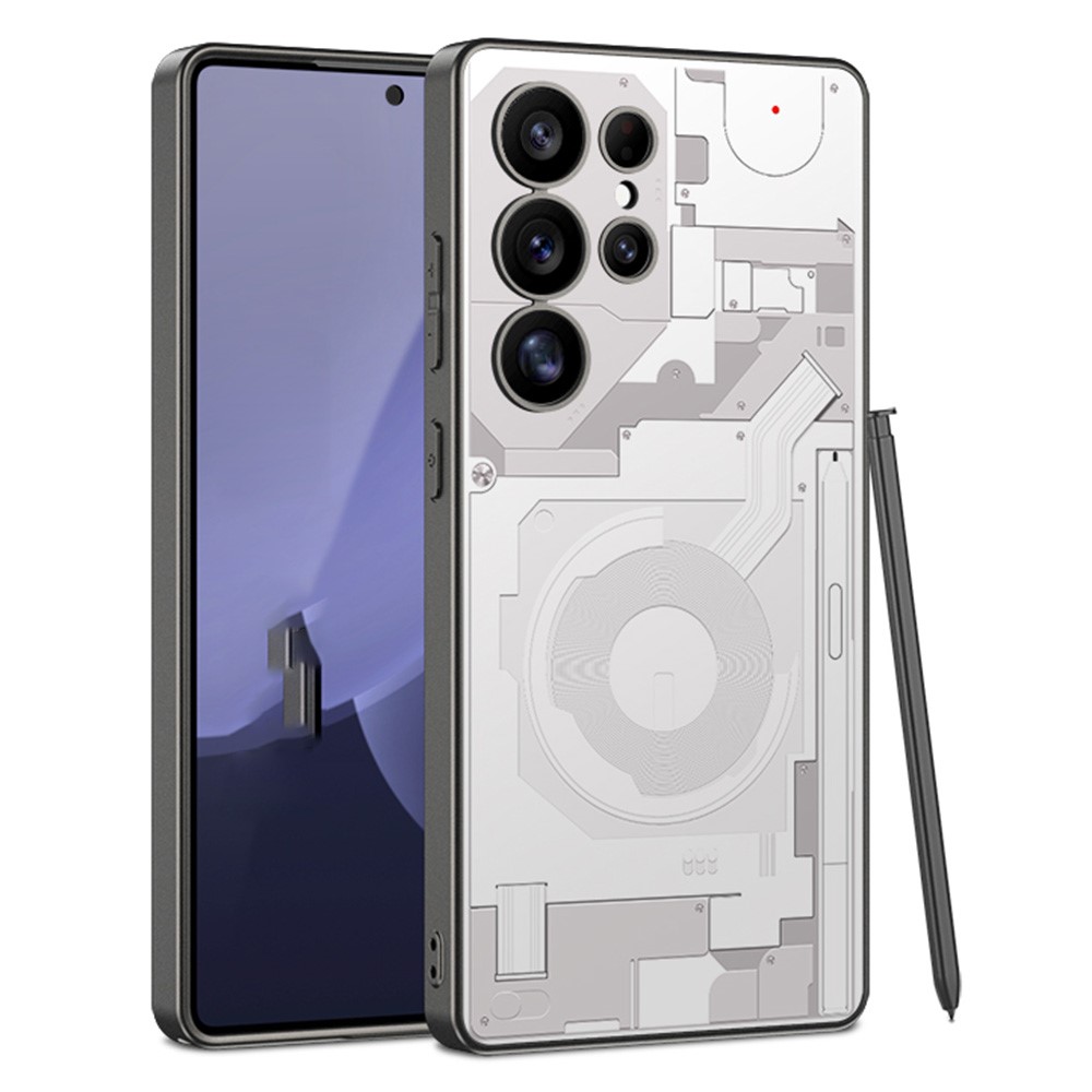 GKK GKK Samsung Galaxy S25 Ultra Skal Circuit Vit