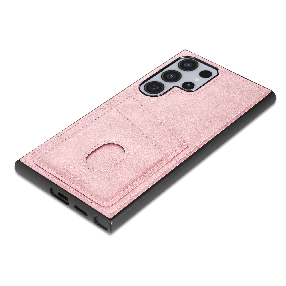 AZNS AZNS Samsung Galaxy S25 Ultra Skal Med Kortfack Läder Roséguld