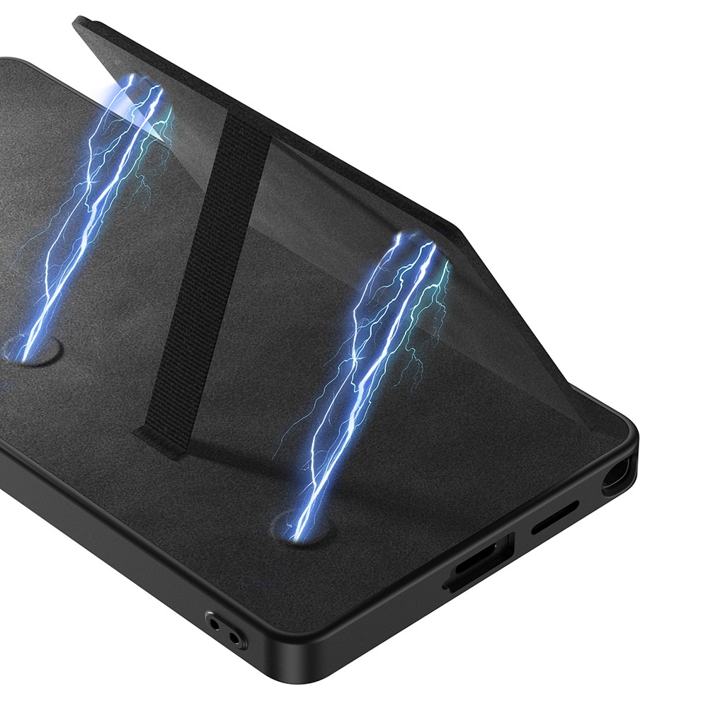 GKK GKK Galaxy S25 Ultra Skal Med Kortfack/Kickstand Läder Grå
