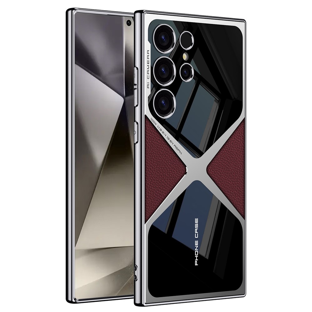 GKK GKK Samsung Galaxy S25 Ultra Skal X Shape Röd