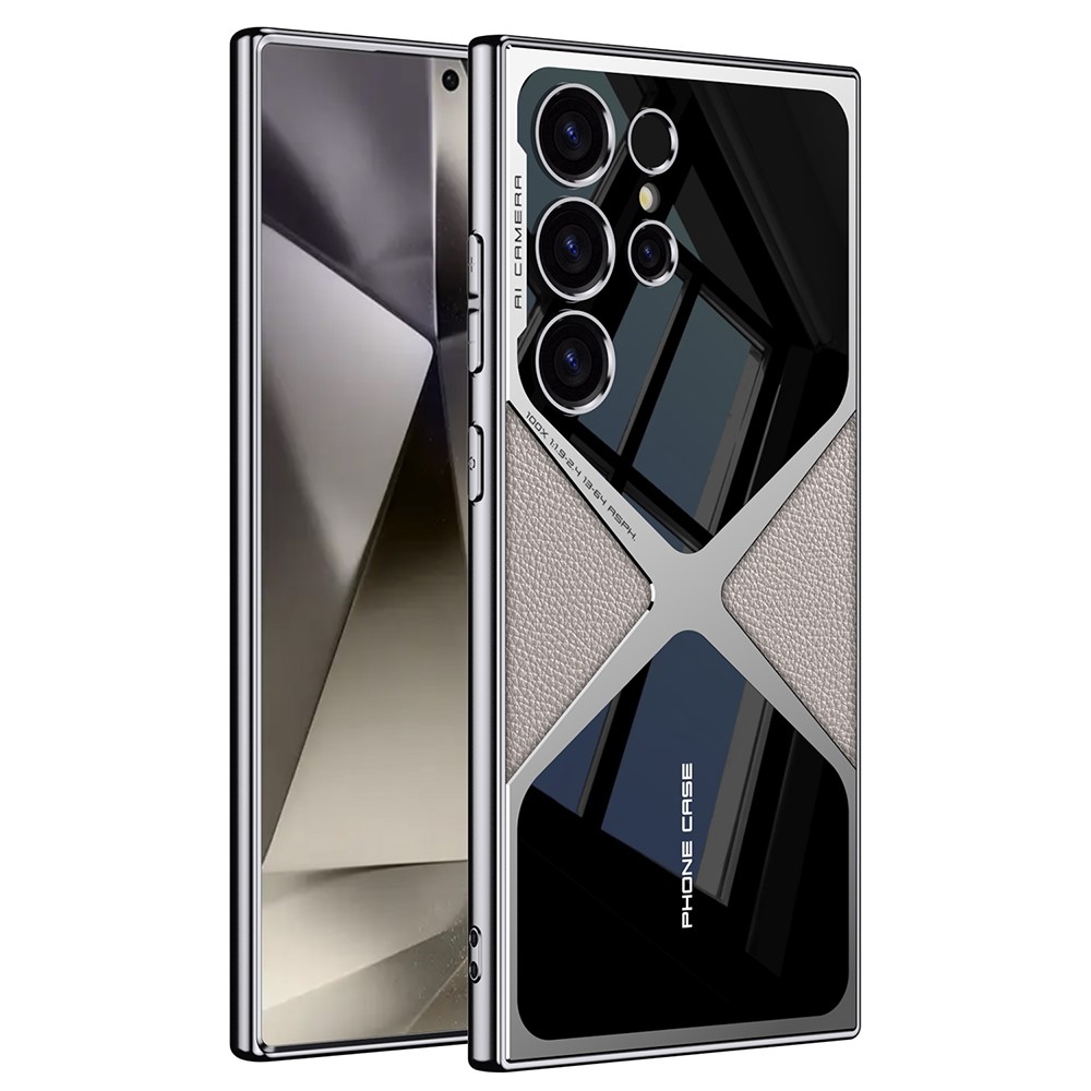 GKK GKK Samsung Galaxy S25 Ultra Skal X Shape Titanium Grey