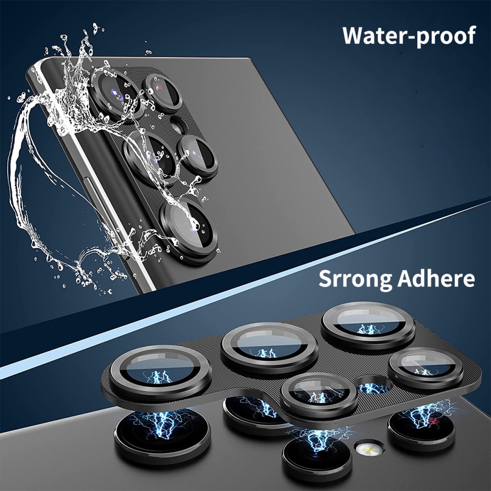 ENKAY ENAKY Galaxy S25 Ultra Linsskydd Aluminium Härdat Glas Lila