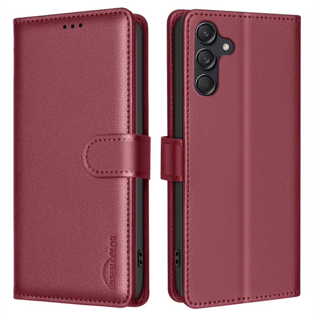  Samsung Galaxy A16 / A26 5G Fodral RFID Läder Röd