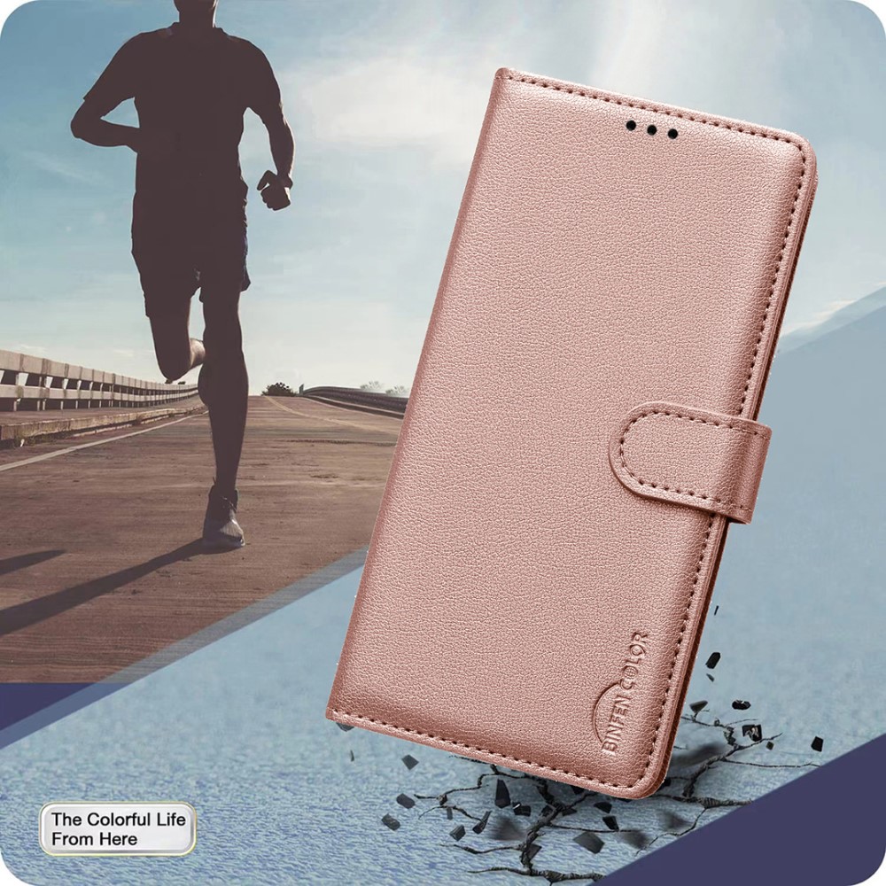  Samsung Galaxy A16 / A26 5G Fodral RFID Läder Roséguld