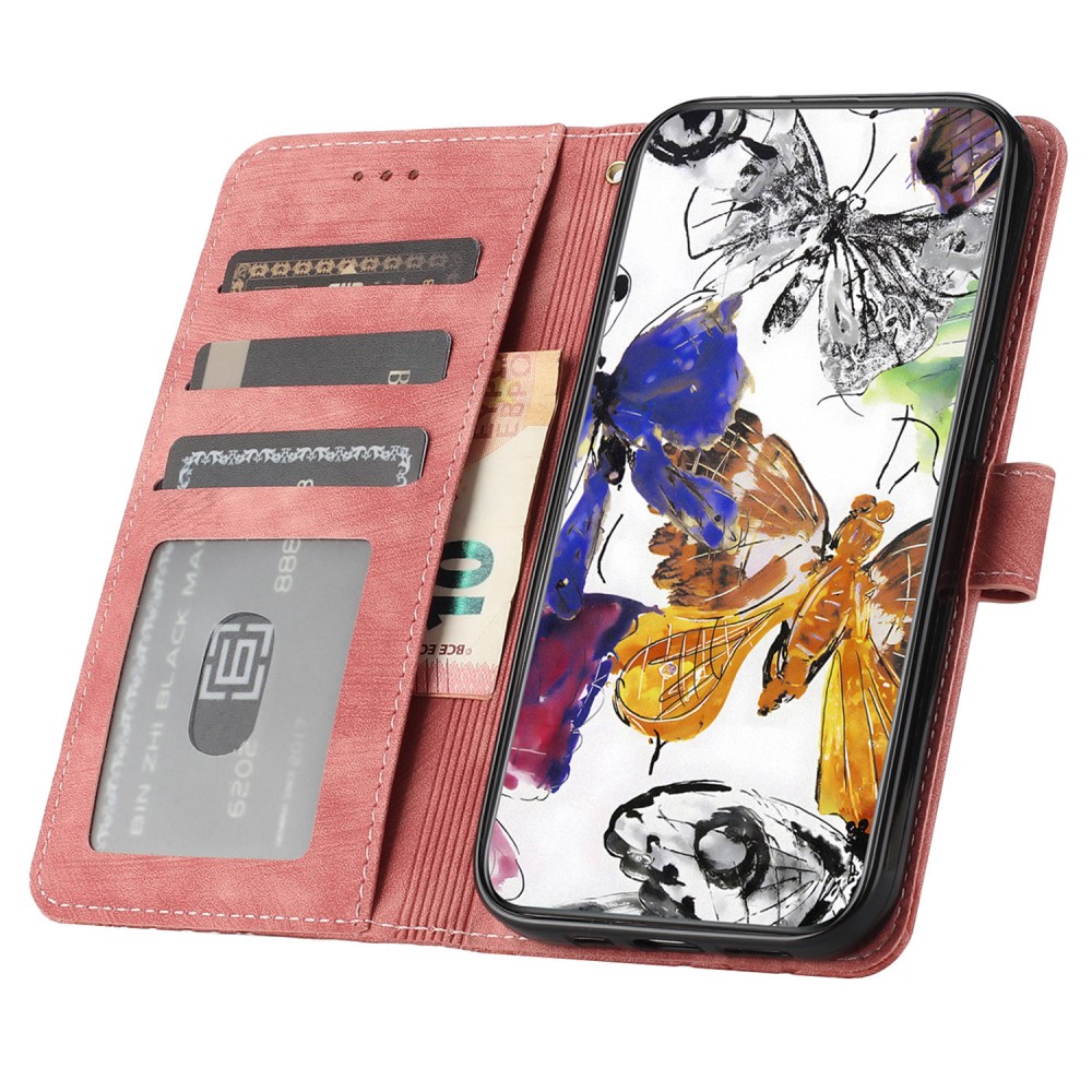  Samsung Galaxy A16 / A26 5G Fodral Fjärilar Rosa