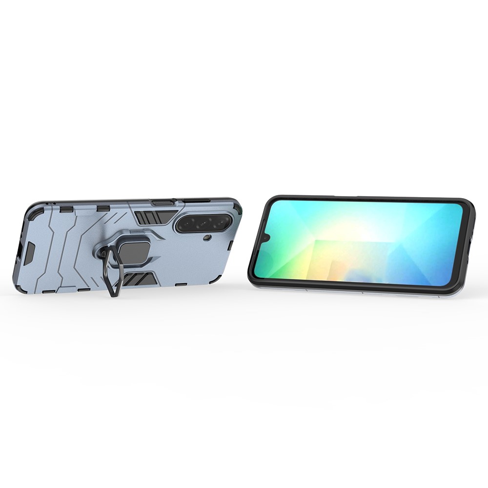  Samsung Galaxy A16 / A26 5G Skal Hybrid Ring Armor Blå