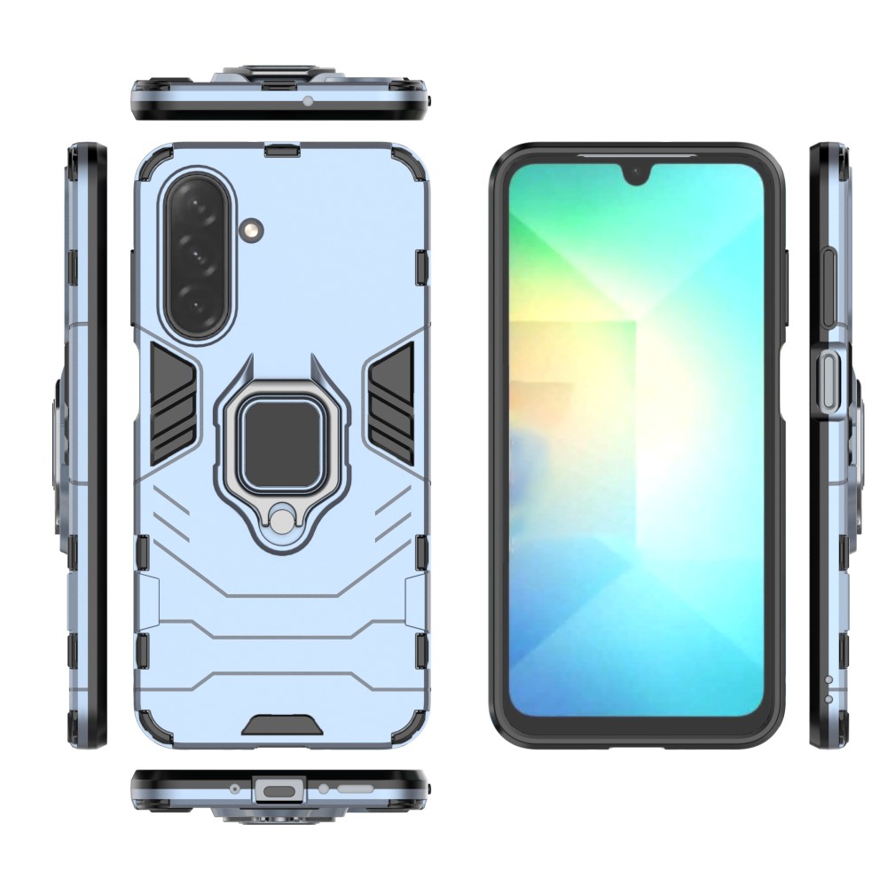  Samsung Galaxy A16 / A26 5G Skal Hybrid Ring Armor Blå