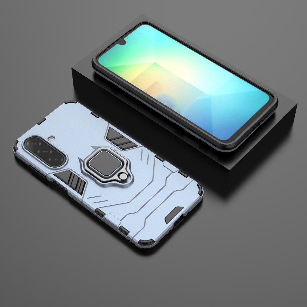  Samsung Galaxy A16 / A26 5G Skal Hybrid Ring Armor Blå