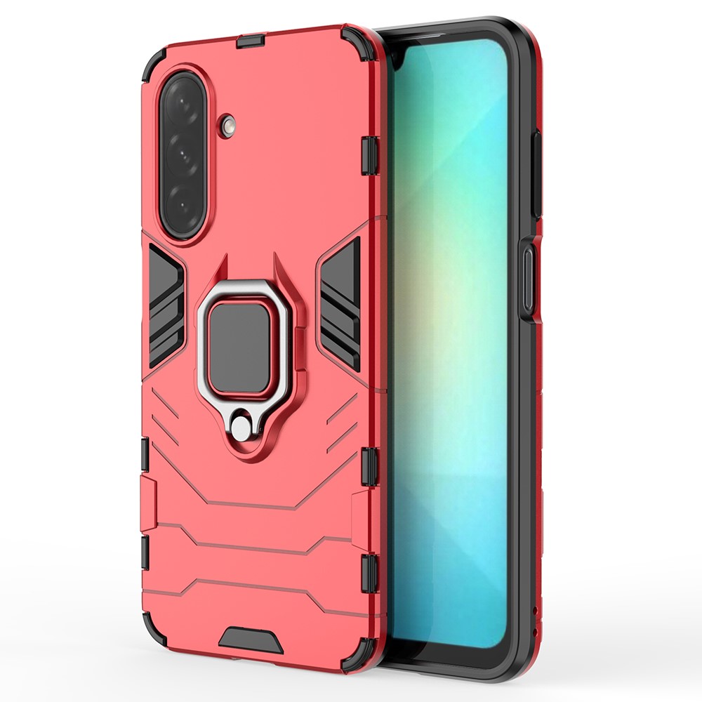  Samsung Galaxy A16 / A26 5G Skal Hybrid Ring Armor Röd
